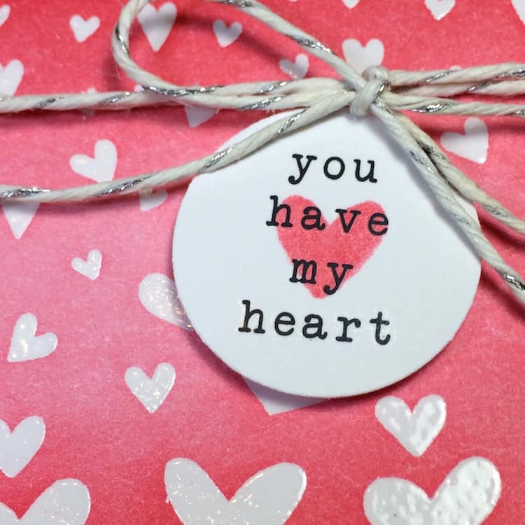 A Clear Emboss Resist Card for Valentine’s Day