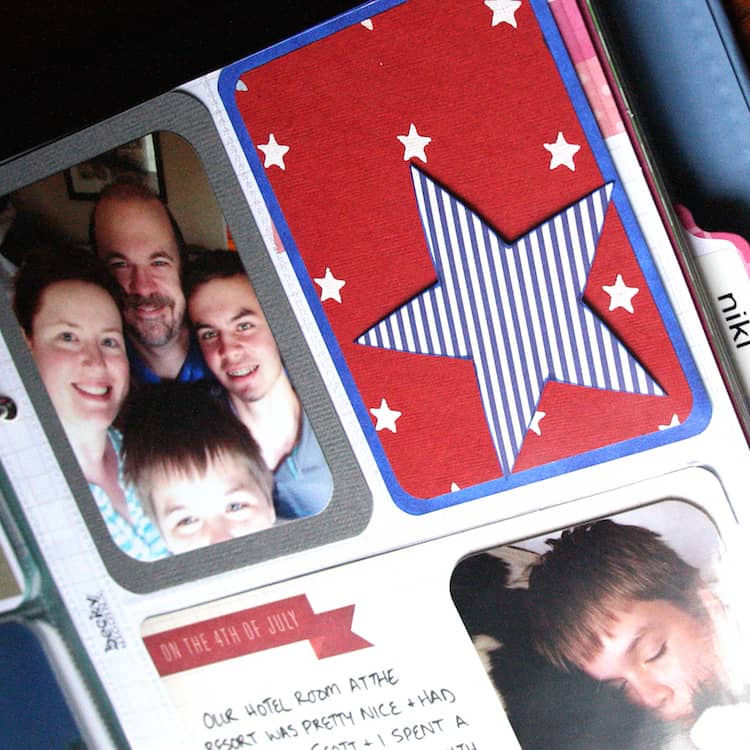 Inspiration: Fourth of July Mini Project Life Layout