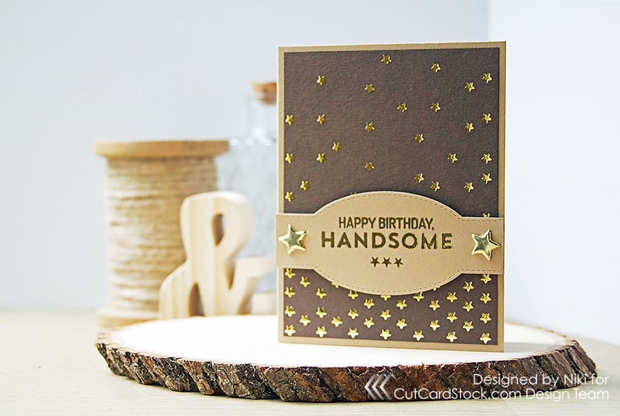 A Masculine Birthday Card for Your Favorite Man