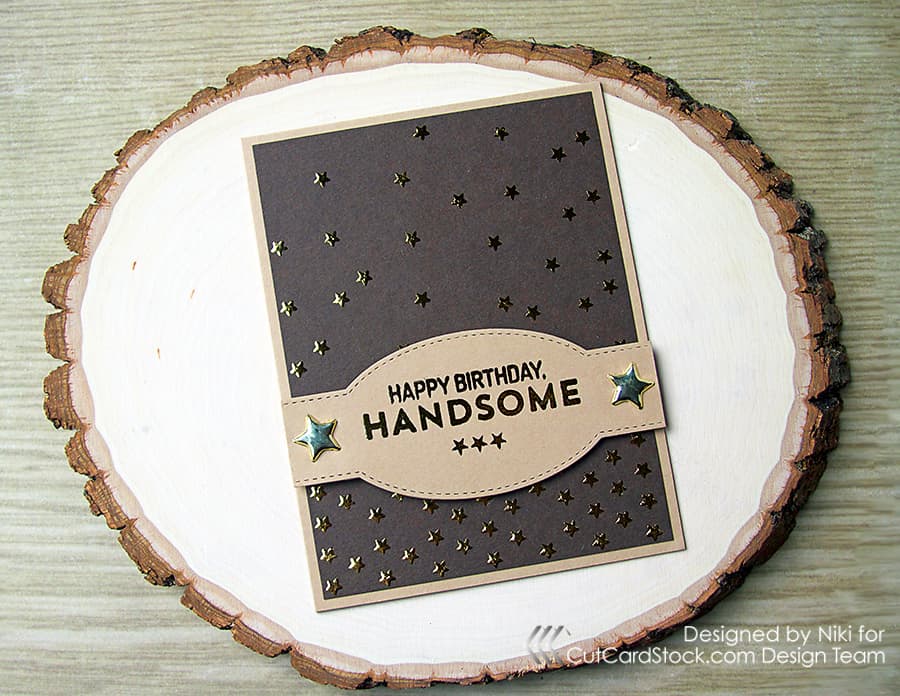 A Masculine Birthday Card for Your Favorite Man
