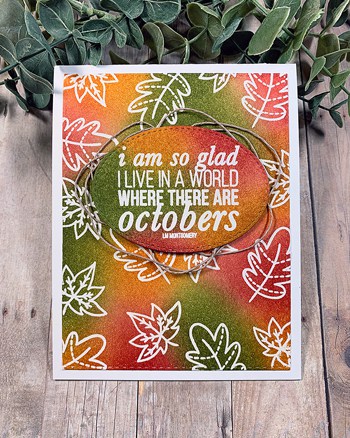 Autumn Themed Emboss Resist With Distress Inks