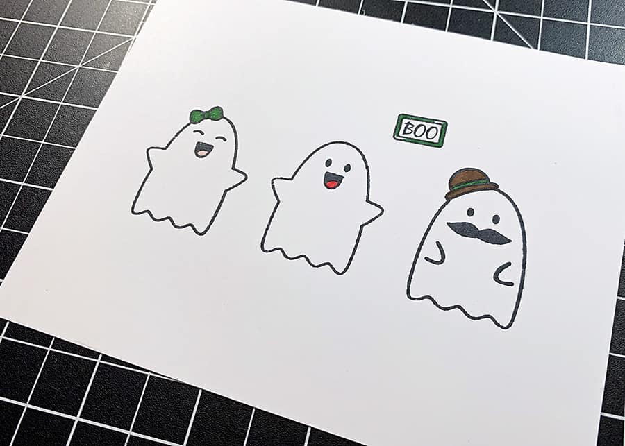 The Cutest Little Trio of Ghosts