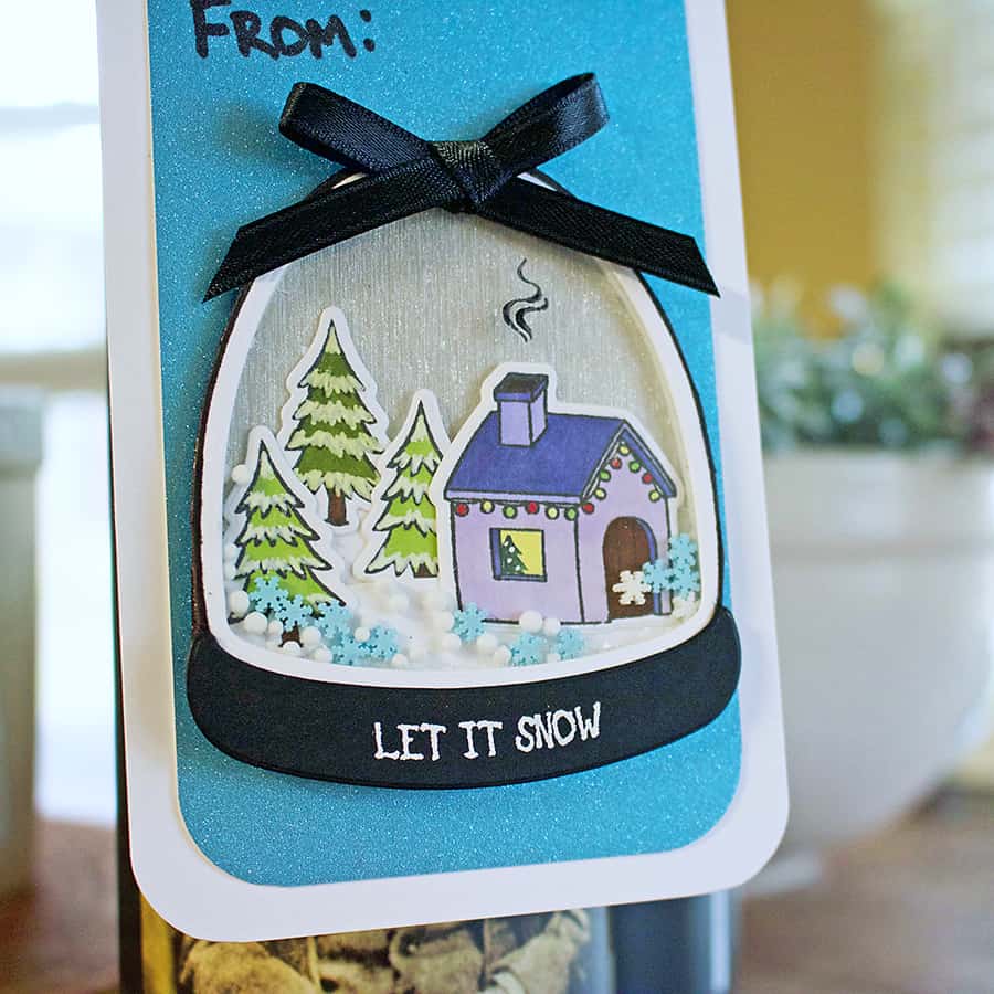 Paper Door: A Holiday Wine Bottle Shaker Tag
