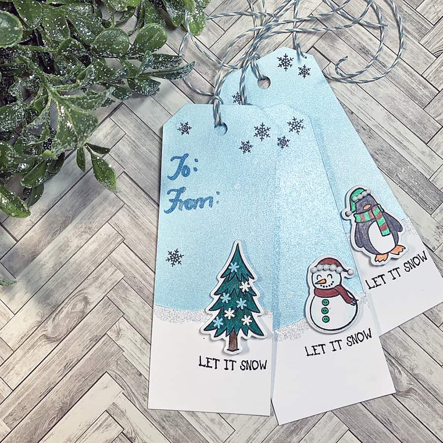Paper Door: Tall Holiday Gift Tags + Colored Pencils