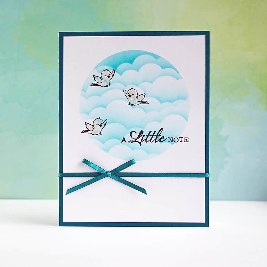 Making A Quick & Easy Card With Stamp Masking Paper