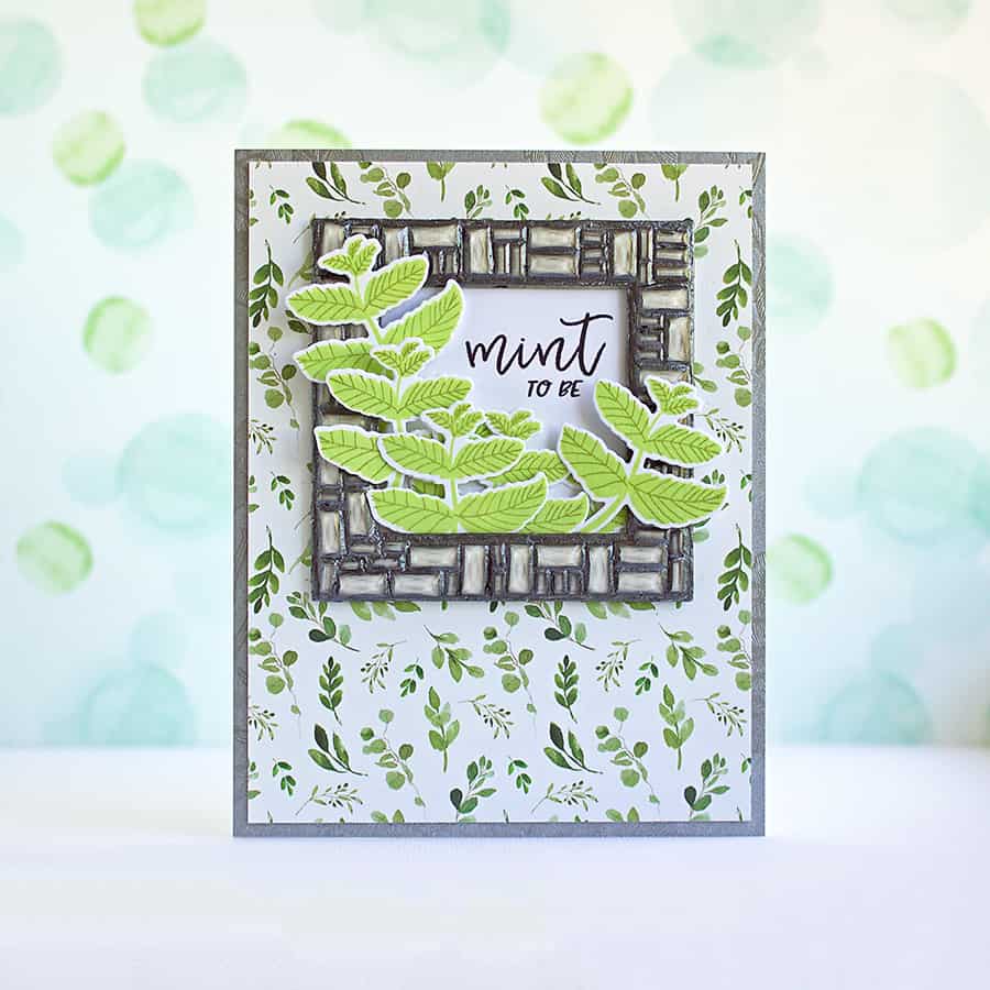 Faux Mosaic Frame With Nuvo Embellishment Mousse